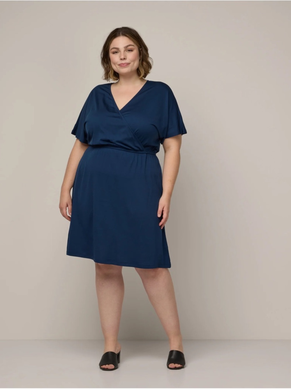 Wool& Brooklyn Wrap Midi Dress - Women XL Long